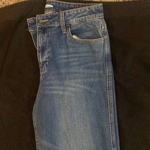 Cropped blue old navy jeans wide ankle length